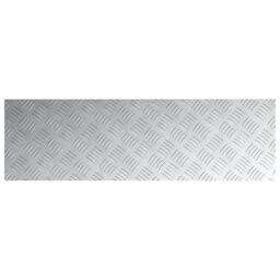 Berkfield Home Aluminium Checker Plates 2 pcs Anti-Slip 100x30 cm in Silver - Size: Medium - thumbnail 4