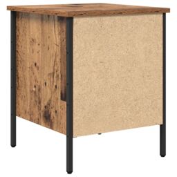 Berkfield Home Bedside Cabinet Old Wood 40x42x50 cm Engineered Wood in Brown - Size: 40 x 42 x 50 cm - thumbnail 8