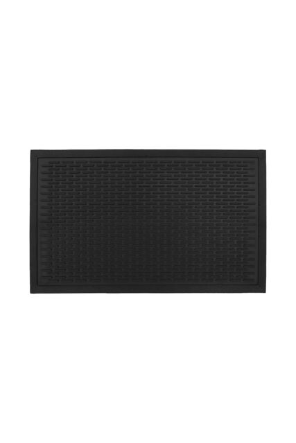 JVL Olympus Rubber Scraper Doormat 45 x 75 cm in Black - Size: 45 cm x 75 cm - image 1