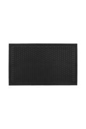 JVL Olympus Rubber Scraper Doormat 45 x 75 cm in Black - Size: 45 cm x 75 cm - thumbnail 1