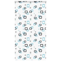Berkfield Home Shower Roller Blind with Cassette 130x240 cm Fabric Width 126 cm in Black - thumbnail 1
