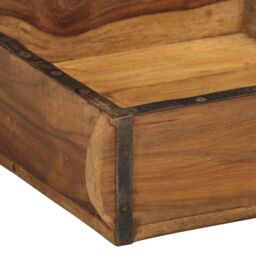 Berkfield Home Trays 4 pcs 31x29x10 cm Solid Wood Reclaimed in Brown - Size: 31 x 29 x 10 cm - thumbnail 8