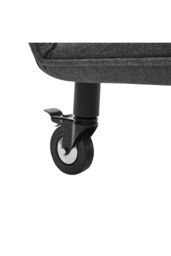 Convertible 3-in-1 Linen Sofa Bed with Pillow & Wheels in Grey - thumbnail 5