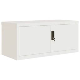 Berkfield Home Durable File Cabinet White 90x40x240 cm Steel - Size: 90 x 40 x 240 cm