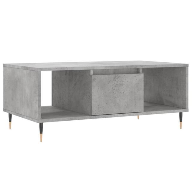 Berkfield Home Coffee Table Concrete Grey 90x50x36.5 cm Engineered Wood - image 1