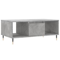 Berkfield Home Coffee Table Concrete Grey 90x50x36.5 cm Engineered Wood - thumbnail 1