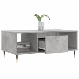 Berkfield Home Coffee Table Concrete Grey 90x50x36.5 cm Engineered Wood - thumbnail 4