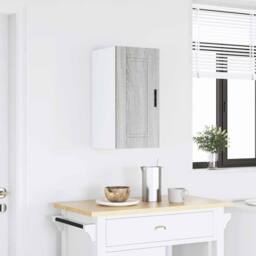 Berkfield Home Kitchen Wall Cabinet¬†Porto Grey Sonoma Engineered Wood - thumbnail 2
