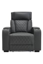 More4Homes Capri Electric Recliner 1+2 Seater Sofa Set w Bluetooth speakers in Charcoal - thumbnail 7
