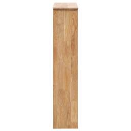 Berkfield Home Shoe Storage Cabinet 55x20x104 cm Solid Walnut Wood in Brown - Size: 55 x 20 x 104 cm - thumbnail 5