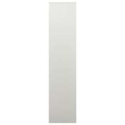 Berkfield Home Office Cabinet Light Grey 90x40x180 cm Steel - Size: 90 x 40 x 180 cm - thumbnail 3