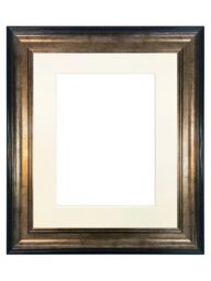 Frames & Mirrors 4U Scandi Black & Gold Frame with Ivory Mount for Image Size 45 x 30 CM - thumbnail 1