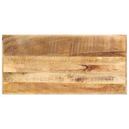 Berkfield Home Bar Table 120x58x107 cm Rough Mango Wood in Brown - Size: 120 x 58 x 107 cm - thumbnail 4
