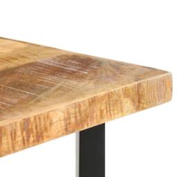 Berkfield Home Bar Table 120x58x107 cm Rough Mango Wood in Brown - Size: 120 x 58 x 107 cm - thumbnail 5