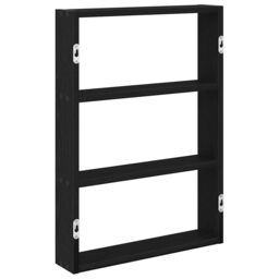 Berkfield Home Wall Shelf Black 43x9x60 cm Engineered Wood - Size: 43 x 9 x 60 cm - thumbnail 6