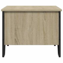 Berkfield Home Coffee Table Sonoma Oak 100x51x40 cm Engineered Wood in Light Tan - Size: 100 x 51 x 40 cm - thumbnail 6
