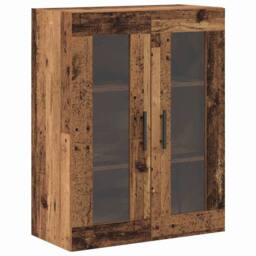 Berkfield Home Wall Mounted Cabinets 2 pcs Old Wood 69.5x34x90 cm Engineered Wood in Brown - thumbnail 7