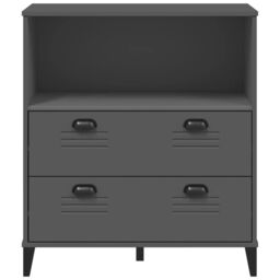 Berkfield Home Bookcase VIKEN Anthracite Grey 80x40x90 cm Engineered Wood - Size: 80 x 40 x 90 cm - thumbnail 6