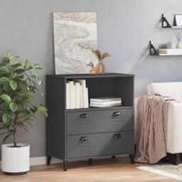 Berkfield Home Bookcase VIKEN Anthracite Grey 80x40x90 cm Engineered Wood - Size: 80 x 40 x 90 cm - thumbnail 3