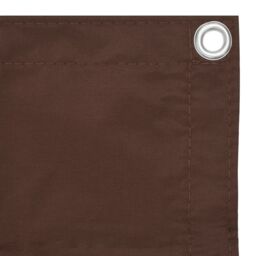 Berkfield Home Balcony Screen Brown 75x300 cm Oxford Fabric - thumbnail 3