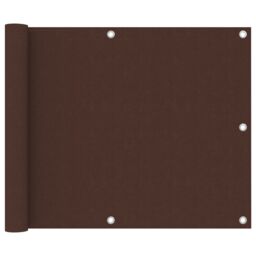Berkfield Home Balcony Screen Brown 75x300 cm Oxford Fabric - thumbnail 1