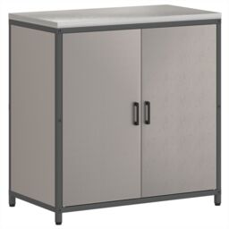Berkfield Home Kitchen Storage Cabinet with Shelf with Storage with Door Rusty Weathering steel in Brown - thumbnail 5