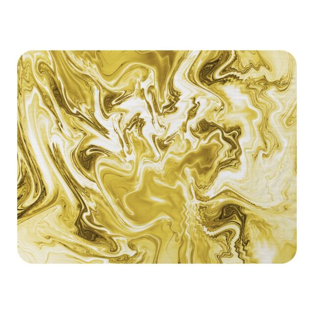 Benjamin Tate Design Golden Swirled Marble Blanket in Natural - Size: 120 cm x 150 cm - image 1
