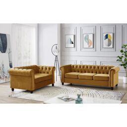Home Detail Chester 3 Seater Sofa in Gold - thumbnail 6