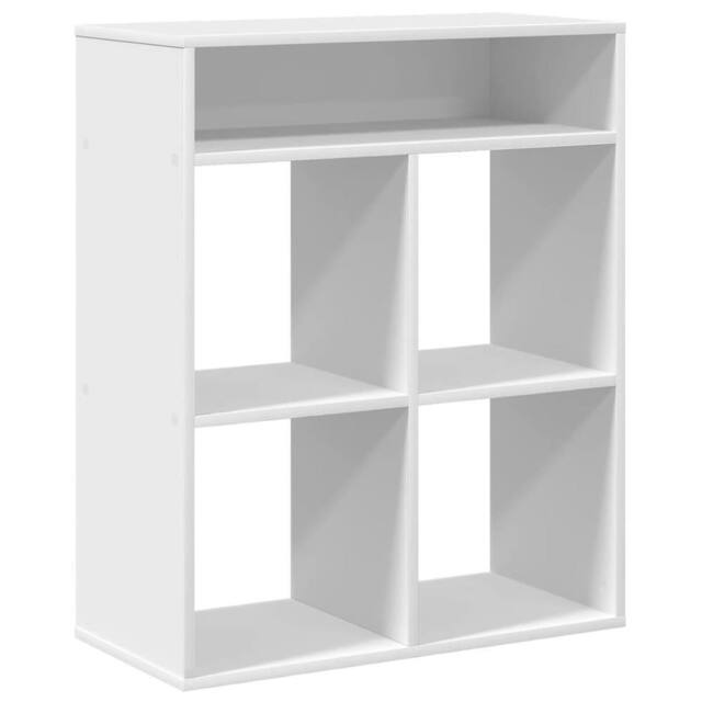 Berkfield Home Book Cabinet White 66x31x80 cm Engineered Wood - Size: 66 x 31 x 80 cm - image 1