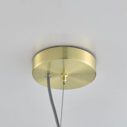 FurnitureboxUK Emily Brass & Smoked Glass Pendant Ceiling Light in Bronze - thumbnail 7