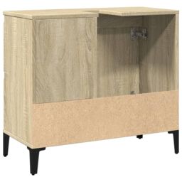 Berkfield Home Bathroom Cabinet Sonoma Oak 65x33x60 cm Engineered Wood in Brown - Size: 65 x 33 x 60 cm - thumbnail 6