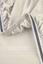 Bedable Sateen Bedding Bundle (Bedding Set + Duvet + 2 Pillows) in Cream - Size: Double - thumbnail 7