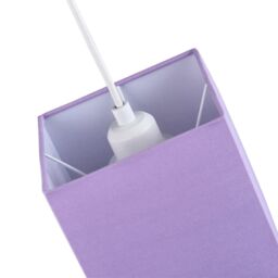 Happy Homewares Contemporary & Stylish Linen Fabric Lamp Shade in Lilac - Size: 6 inches - thumbnail 4