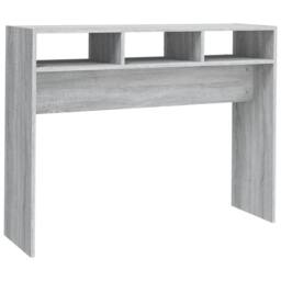 Berkfield Home Decorative Console Table Grey Sonoma 105x30x80 cm Engineered Wood - Size: 105 x 30 x 80 cm - thumbnail 3