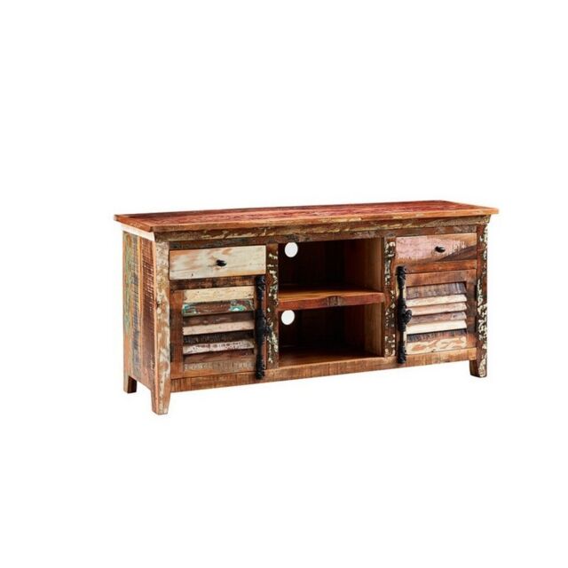 Indian Hub Coastal Large TV Media Credenza - Wood - L40 x W150 x H70 cm in Brown - image 1