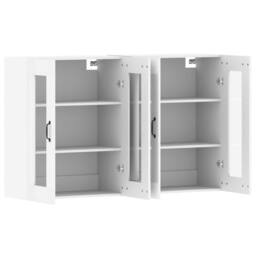 Berkfield Home Wall Mounted Cabinets 2 pcs White Engineered Wood - thumbnail 5