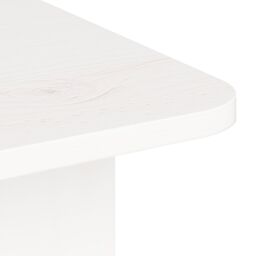 Berkfield Home Coffee Table White Solid pine wood - thumbnail 9