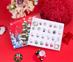 Leaper Women's Style 1 Christmas 24-Day Jewelry Countdown Calendar in Silver - thumbnail 3