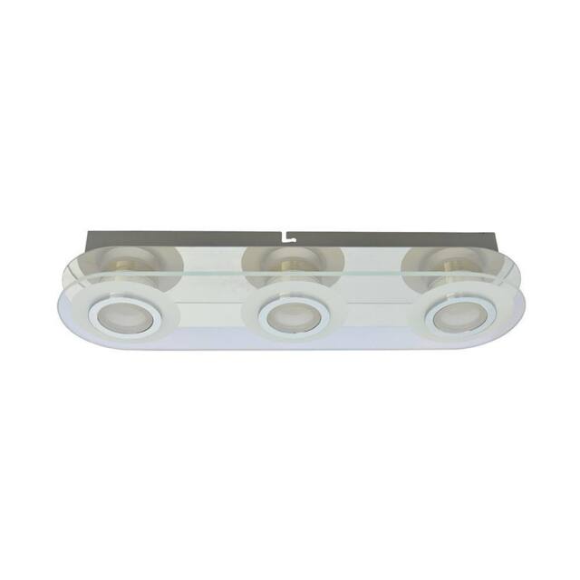 Netlighting Flavio Modern 3 Light Ceiling Spotlight Bar LED 3000K in Grey - image 1