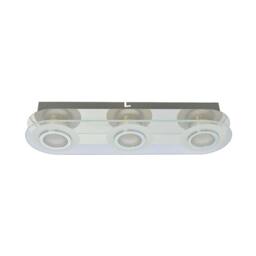 Netlighting Flavio Modern 3 Light Ceiling Spotlight Bar LED 3000K in Grey