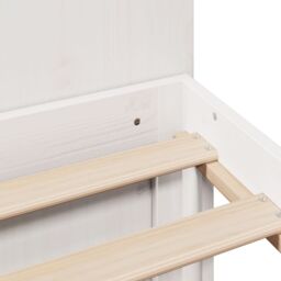 Berkfield Home Bookcase Bed without Mattress White 140x190cm Solid Wood Pine - Size: 140x190 cm - thumbnail 9