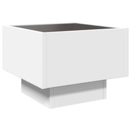 Berkfield Home Bedside Table with Infinity LED White 40x40x30 cm - Size: 40 x 40 x 30 cm - thumbnail 8