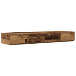 Berkfield Home Bed Drawers Old Wood 120x36, 5x16, 5 cm Engineered Wood in Brown - thumbnail 2
