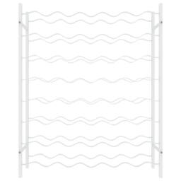 Berkfield Home Wine Rack for 48 Bottles White Metal - thumbnail 4