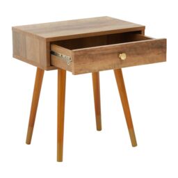 Orsina Contemporary Design Small Side Table, Versatile Storage Table, Multipurpose Wooden Small Table, Lounge Table in Brown - thumbnail 3