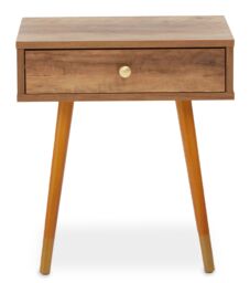 Orsina Contemporary Design Small Side Table, Versatile Storage Table, Multipurpose Wooden Small Table, Lounge Table in Brown - thumbnail 1