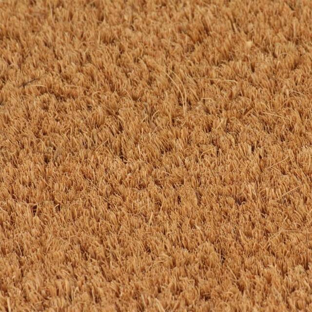 Berkfield Home Durable Door Mat Natural 80x100 cm Tufted Coir in Brown - image 1