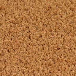 Berkfield Home Durable Door Mat Natural 80x100 cm Tufted Coir in Brown - thumbnail 1