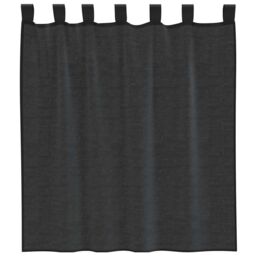 Berkfield Home Voile Curtains with Tab Top 2 pcs Black - thumbnail 4