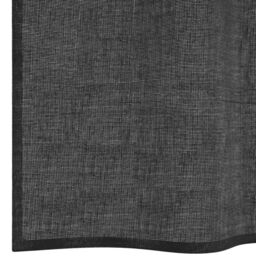 Berkfield Home Voile Curtains with Tab Top 2 pcs Black - thumbnail 6
